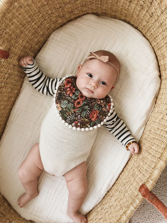 Shabby chic baby outfit