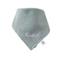 Personalized Mint Muslin Bandana Bib