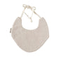 Initial Crest Ivory Bib