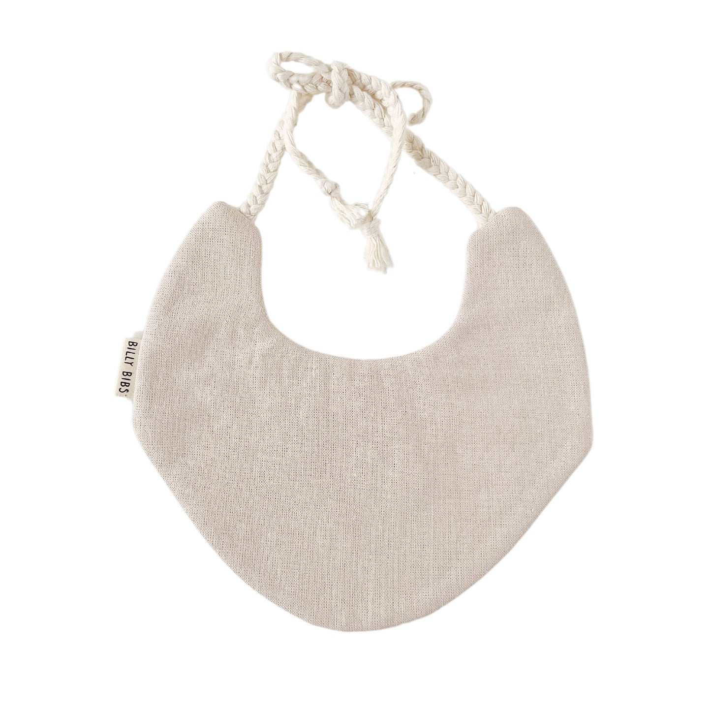 Initial Crest Ivory Bib