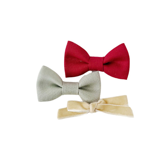 Holly Bow Set Clip