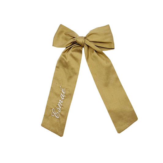 Caramel Silk Long Bow