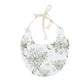 Toile Green Round Bib