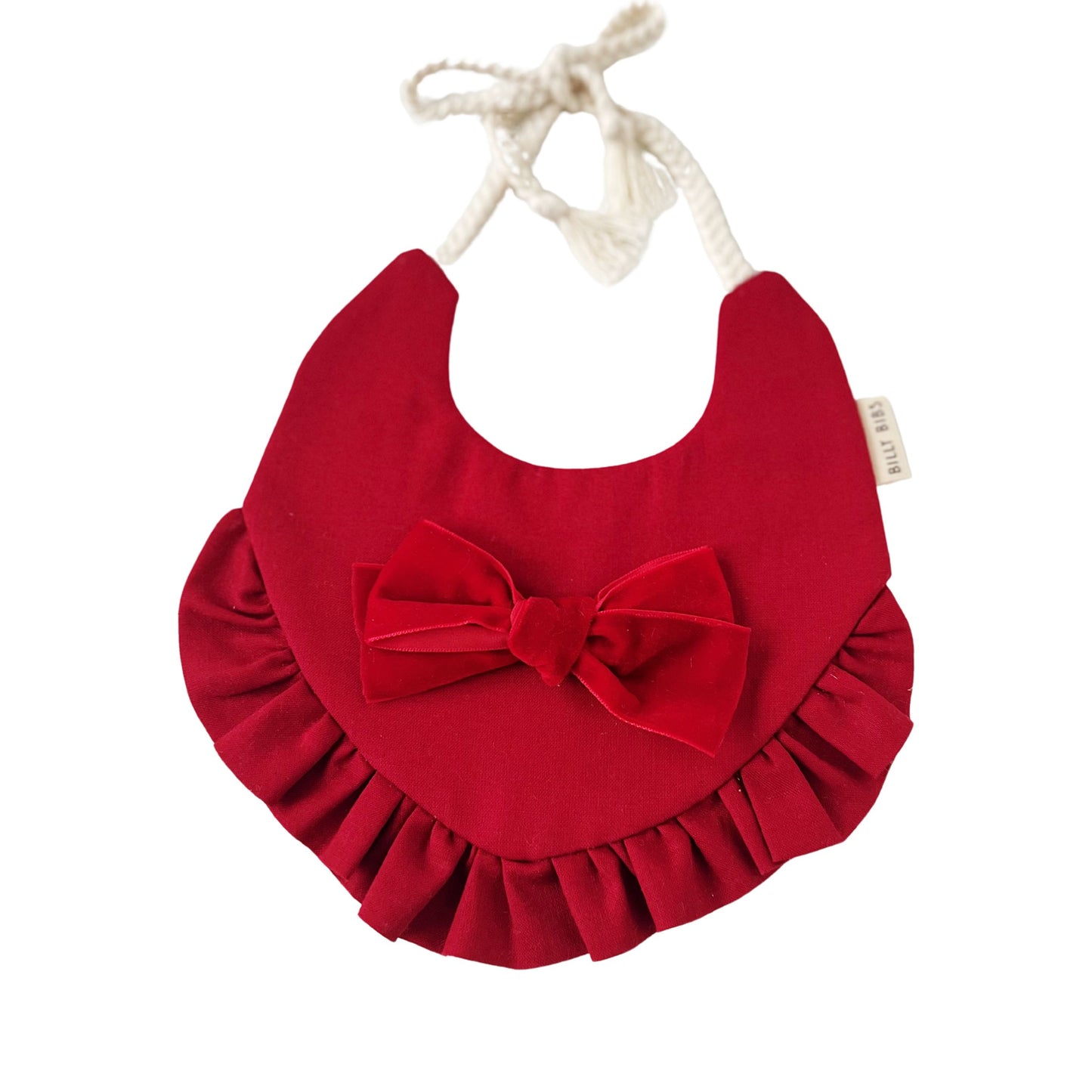 Red Ruffle Bib