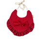 Red Ruffle Bib