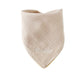 Personalized Beige & Mustard  Muslin Bandana Bib