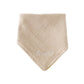 Personalized Beige & Mustard  Muslin Bandana Bib