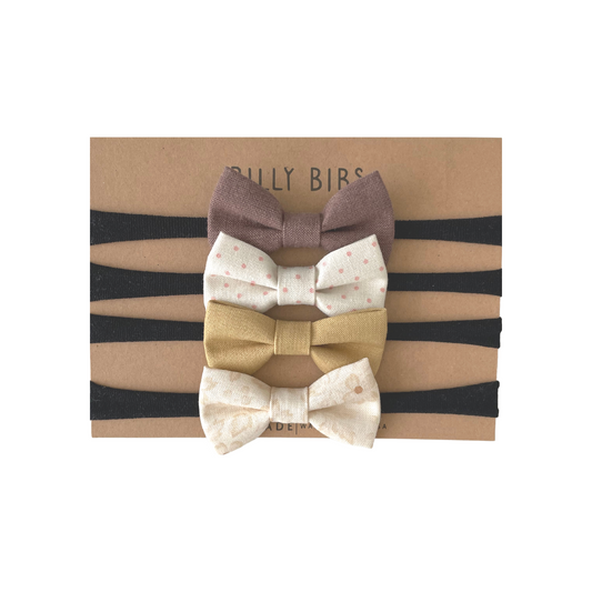 Mila bow set-  Black Nylon