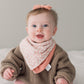 Pink Muslin Bandana Bib
